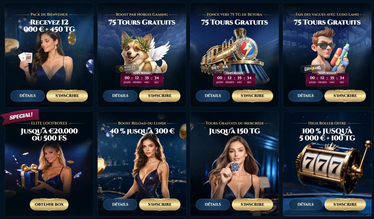 Olympe Casino : offres de bienvenue et promotions