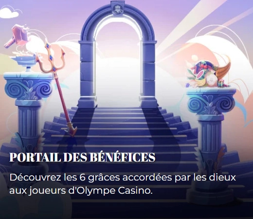 Avantages promotionnels Olympe Casino