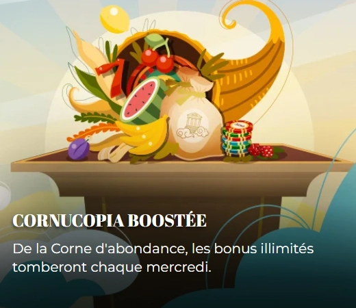Promo Corne d’Abondance sur Olympe Casino